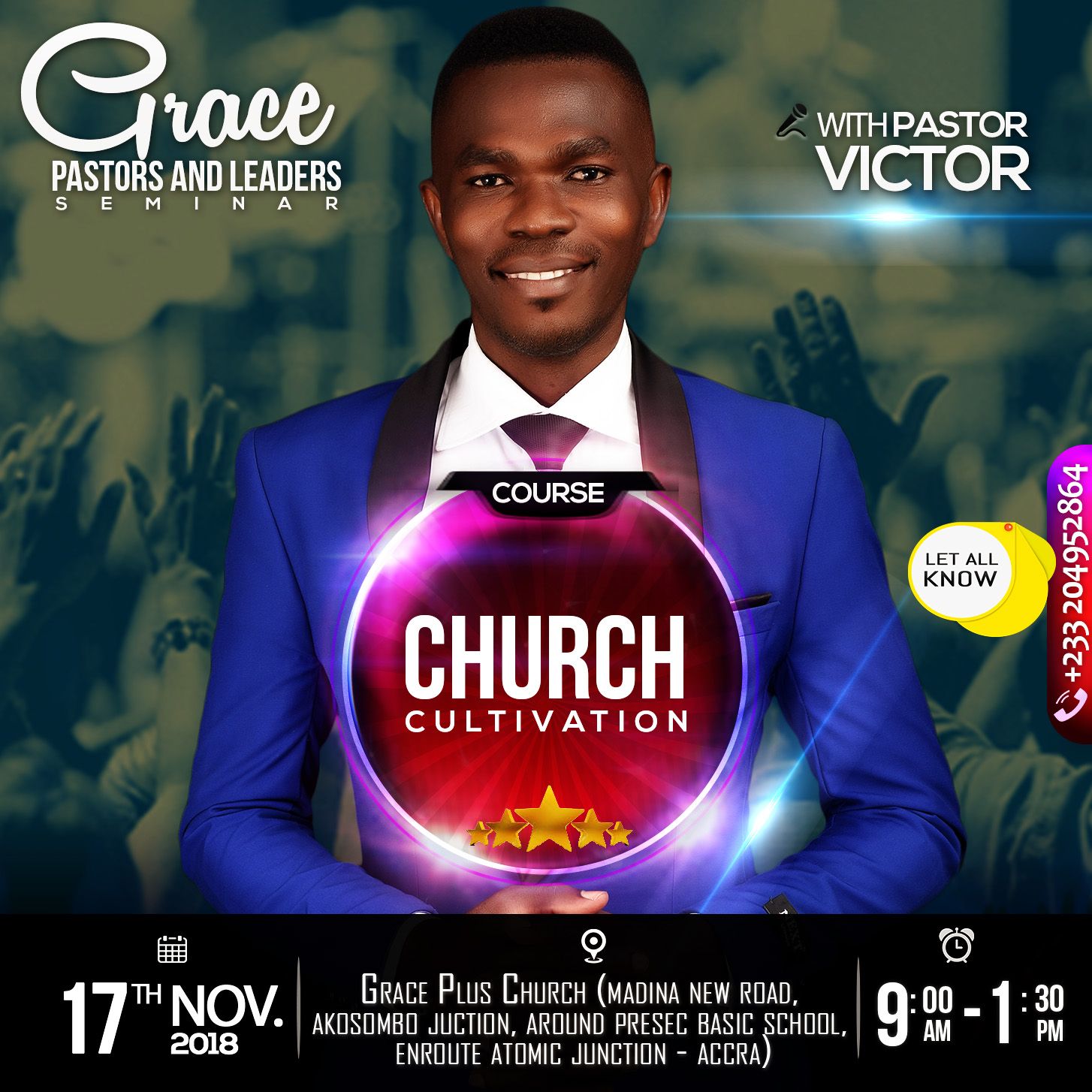 Pastor and leaders seminar church cultivating 1